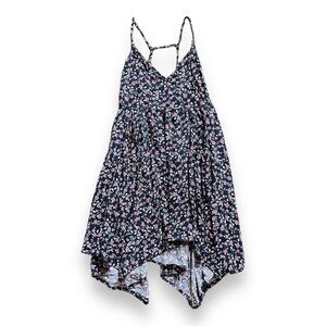 Hollister Floral Handkerchief Hem Dress Size Small
